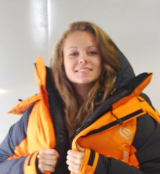Expedition equipment testing, Abi Holland