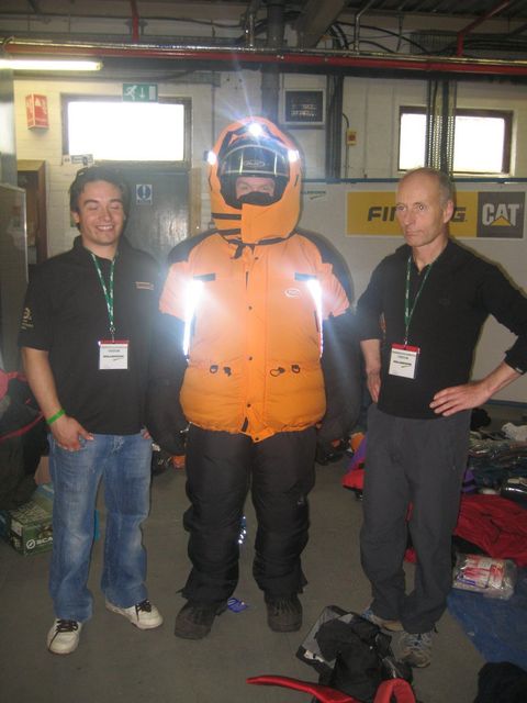 Expedition equipment testing, Millbrook cold chamber