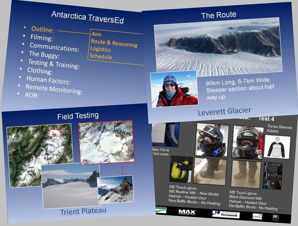 Expedition suppoort, Ed Stafford, Antarctica