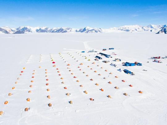 ALE Antarctica camp, Hercules Inlet