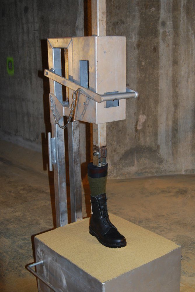 landmine boot test rig