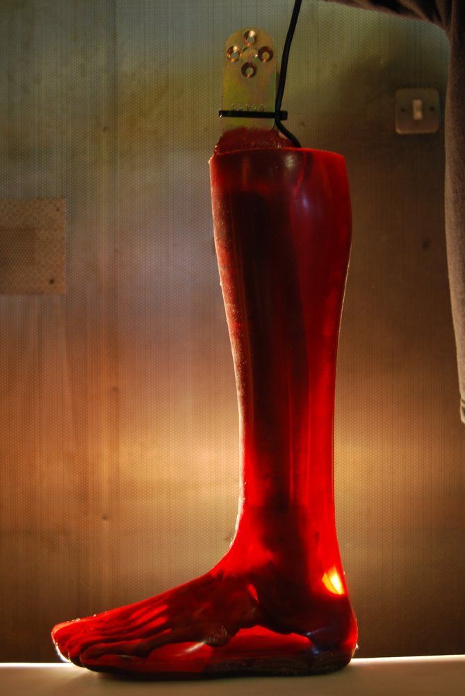 Frangible synthetic limb, human test leg