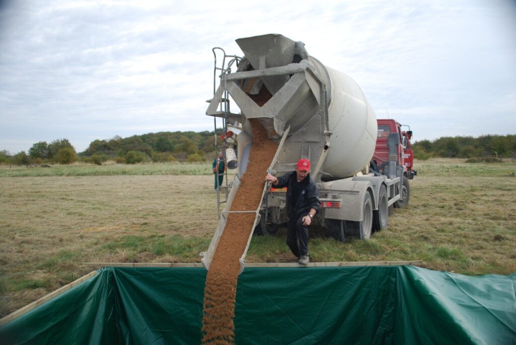 AEP55, landmine test ground preparation