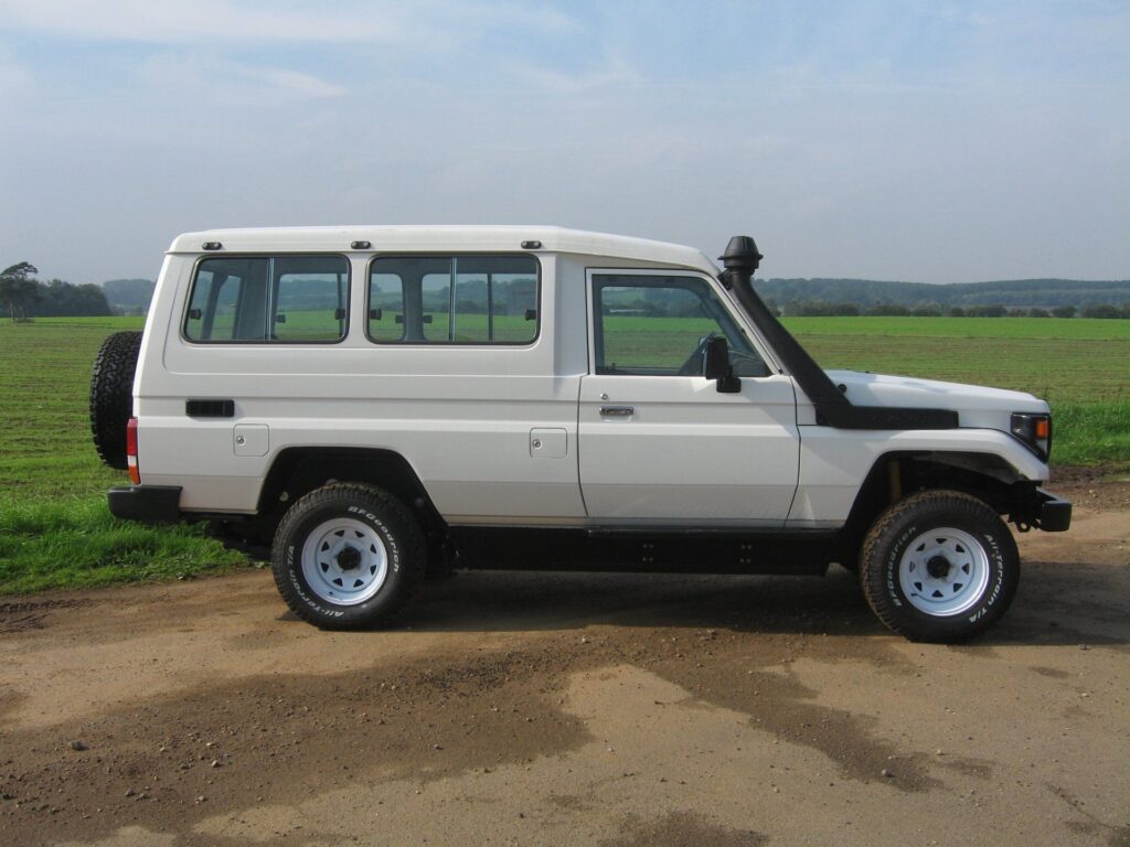 Landcruiser with Minesheild system fitted