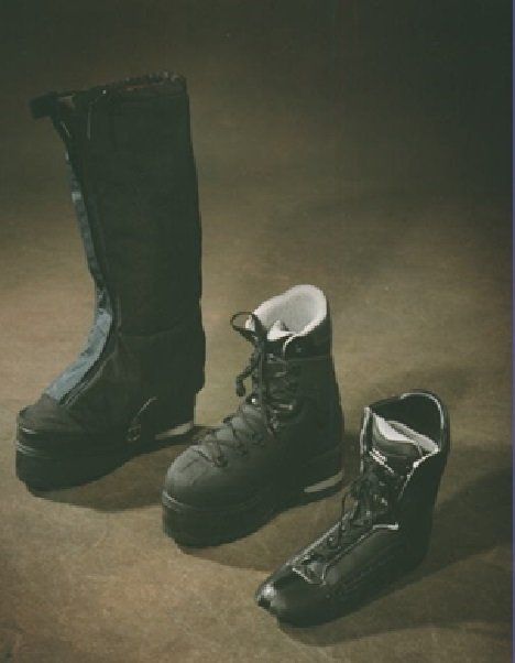 Landmine protection boot and gaiter