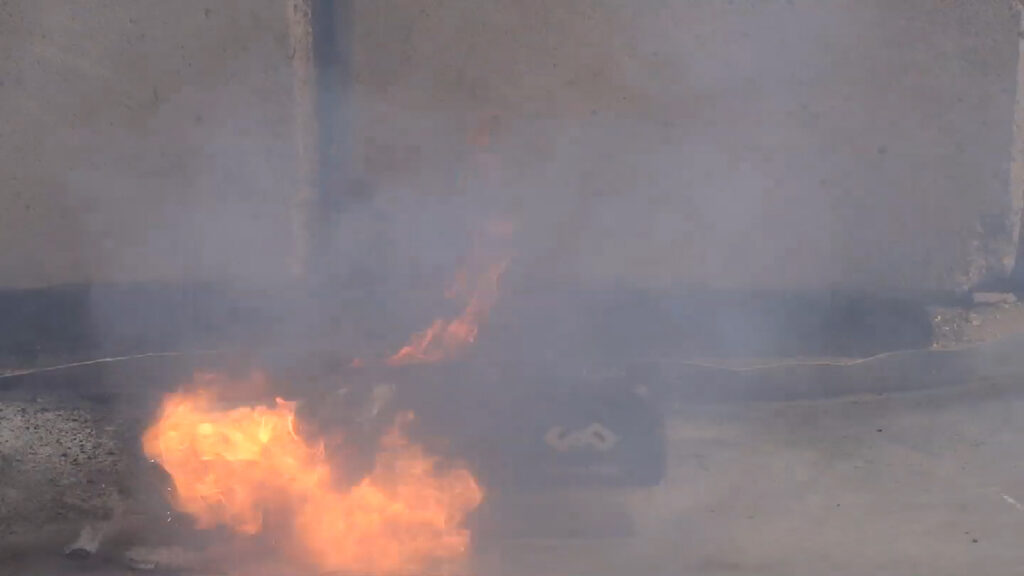 Lithium Ion Battery Fire