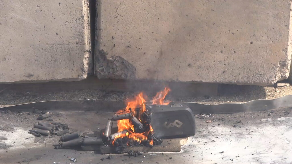 Lithium Ion Battery Fire