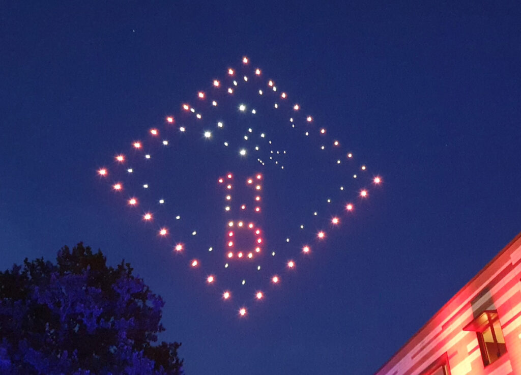 Drone display at Fulmination 2025